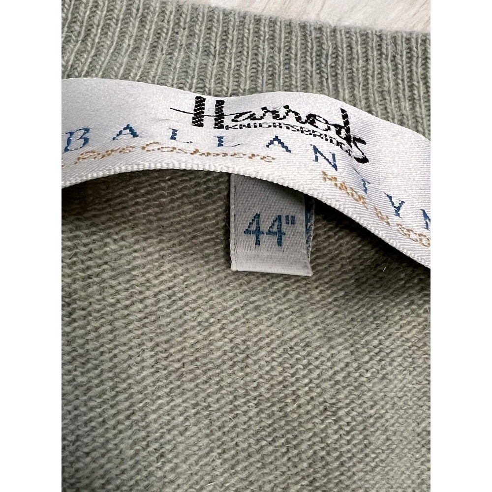 Ballantyne x Harrods 100% Cashmere Sweater Vest Scotland Men's Size 44/US L - Picture 6 of 10